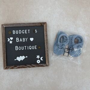 New Freshly Picked Blue Knotted Bow Moccasins